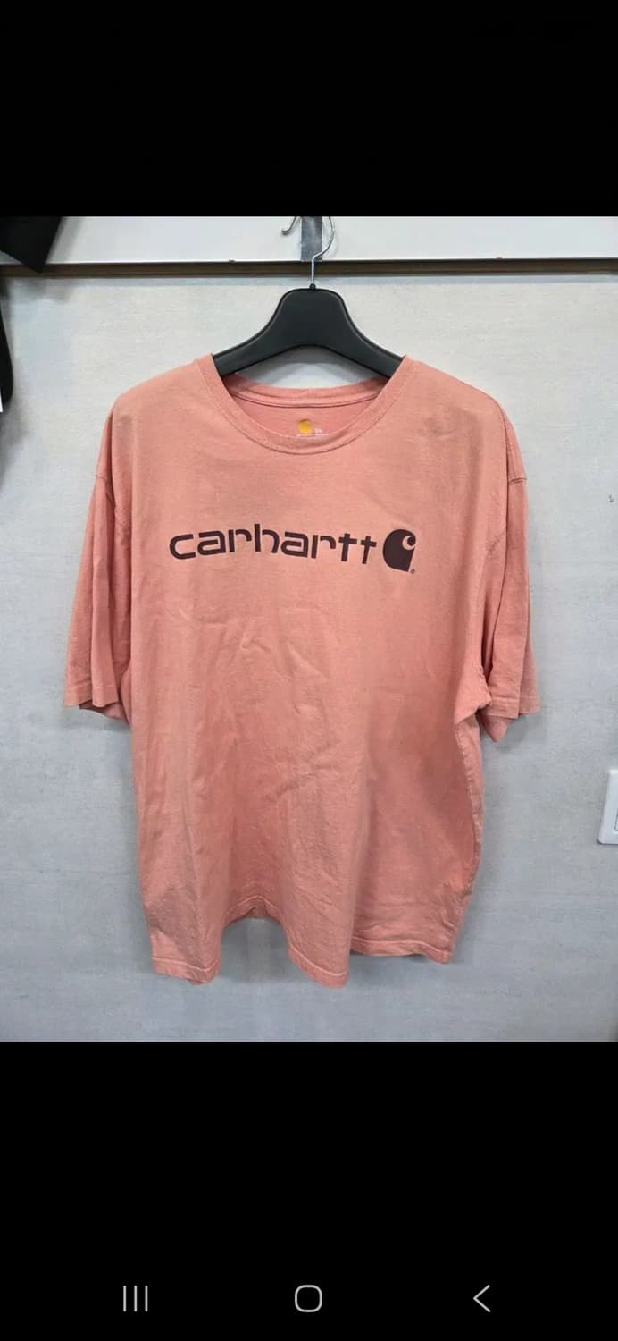 칼하트 빅사이즈 센터로고 반팔 xxl 레귤러 xxxl 상품이미지1