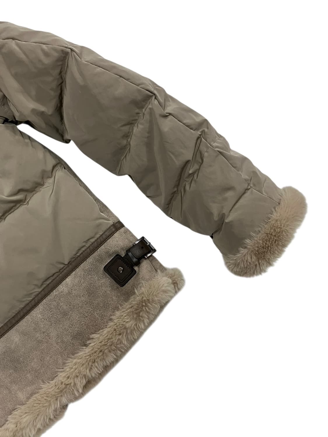 시슬리 무스탕 퍼 카라 패딩 점퍼 42 상품이미지4