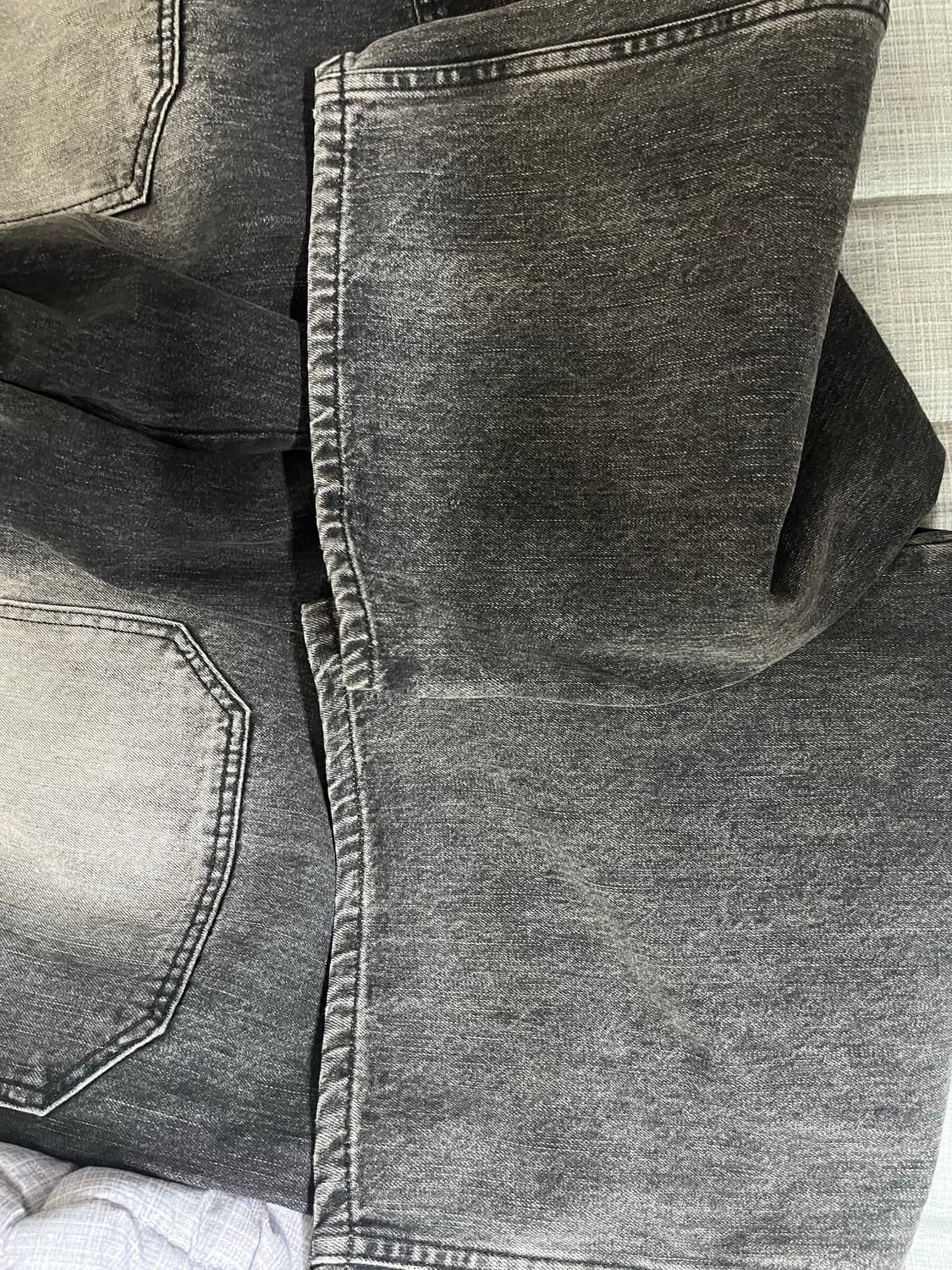 Mjd 3D니 데님 팬츠 블랙 L 상품이미지4