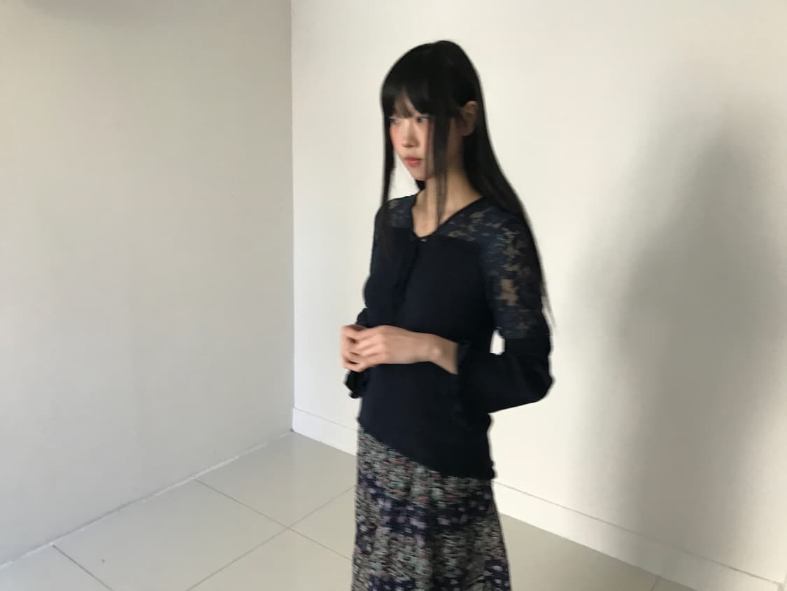 Lace ribbon blouse t 상품이미지9