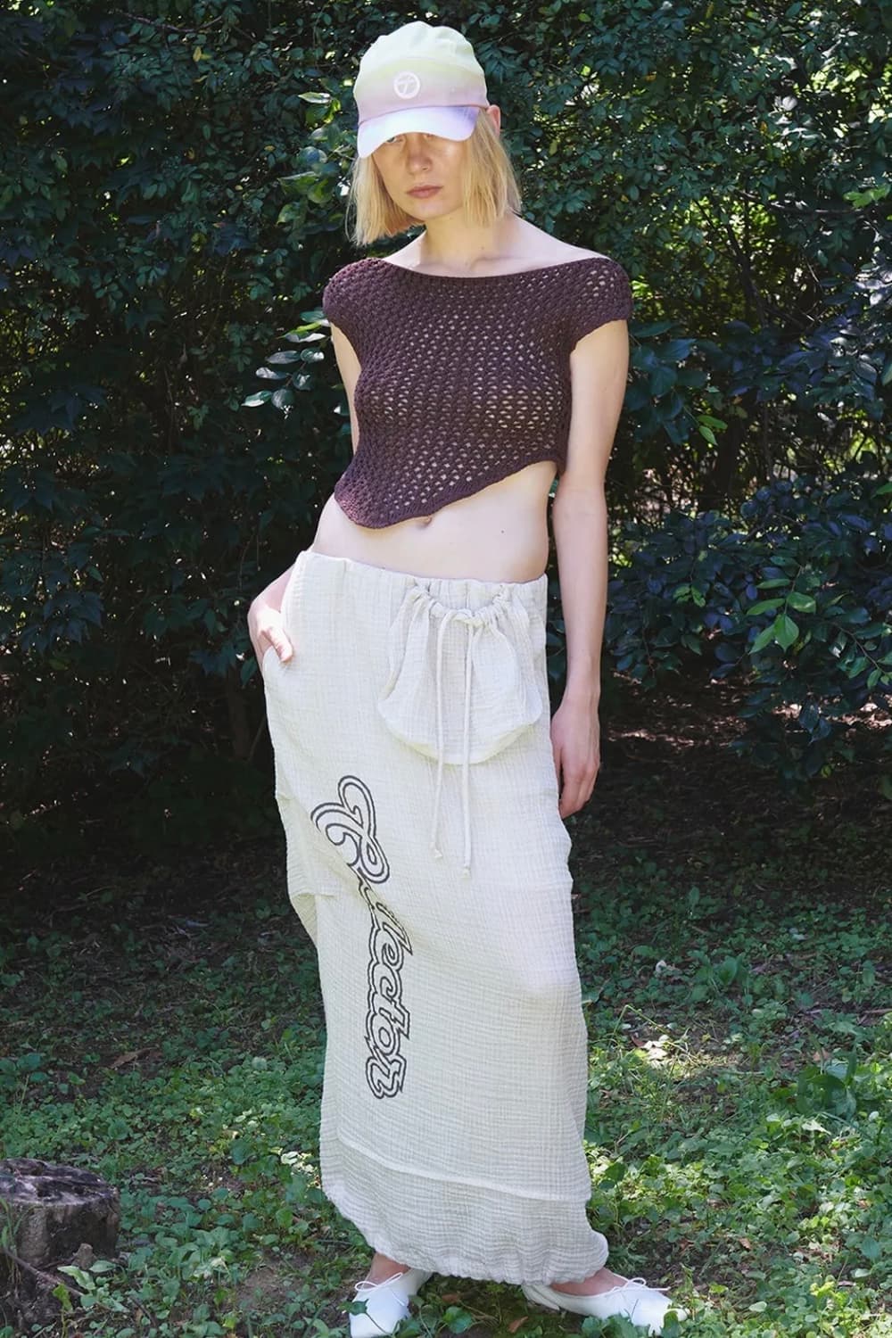 Open yy LETTERING PATCH POCKET SKIRT 상품이미지1