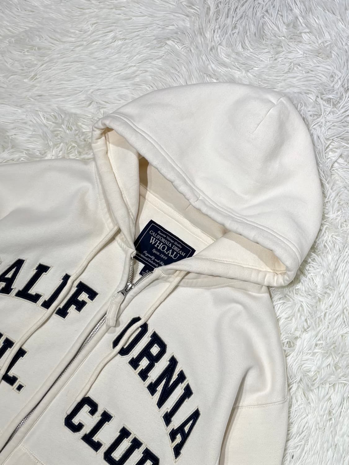 후아유 캘리포니아 빅로고 투웨이 후드집업 상품이미지5