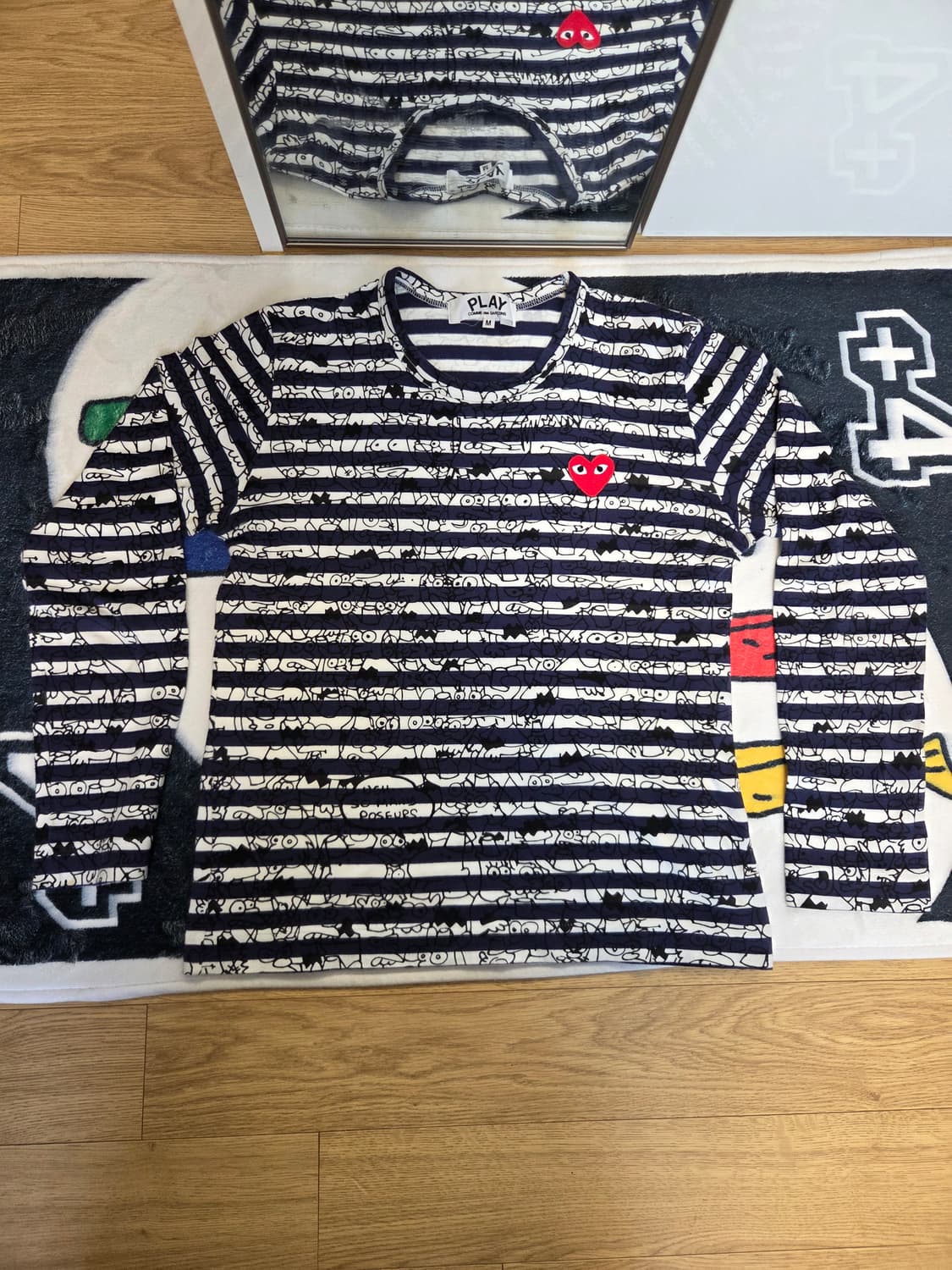 PLAY 꼼데가르송 11s/s 심슨 콜라보 롱슬리브 M 상품이미지1