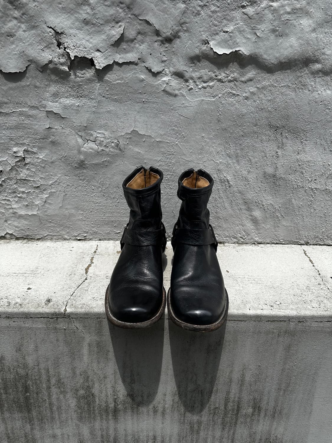 00s FRYE Harness Boots Black Leather 8D 상품이미지3