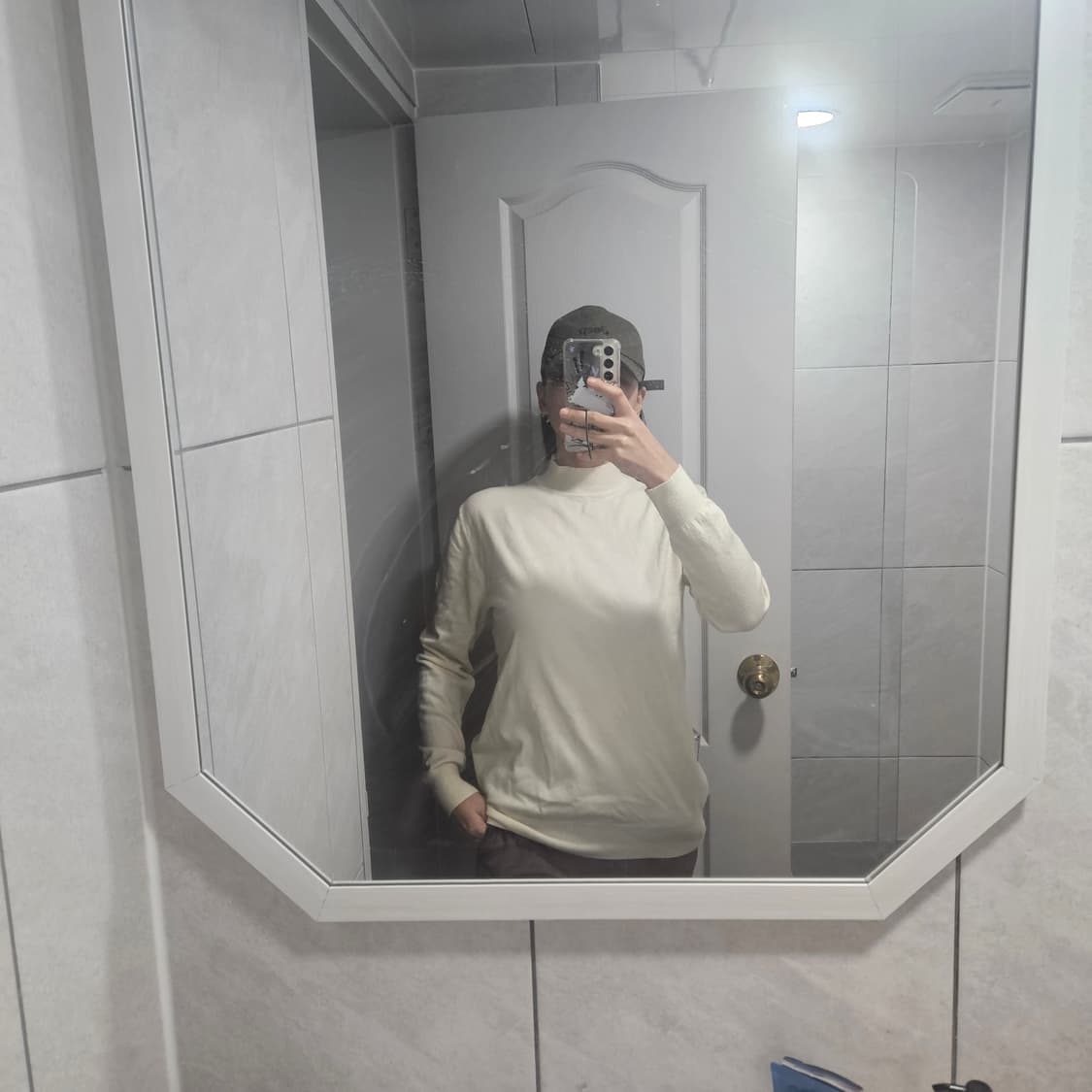 빈티지 몽클레어 몽클레르 아이보리 울 니트 스웨터 가디건 상품이미지3