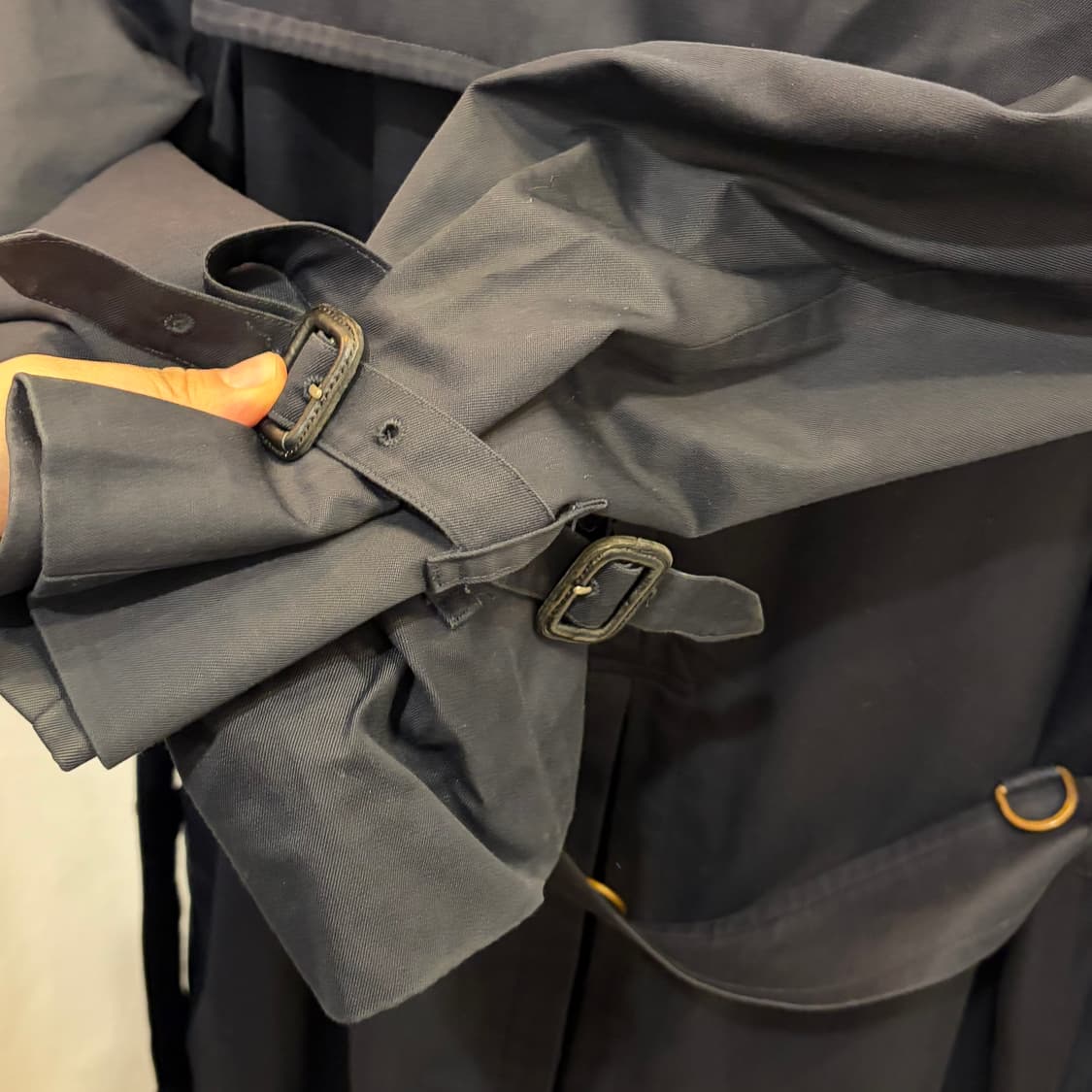 버버리 정품 네이비 더블 트렌치코트 내피있음 상품이미지10