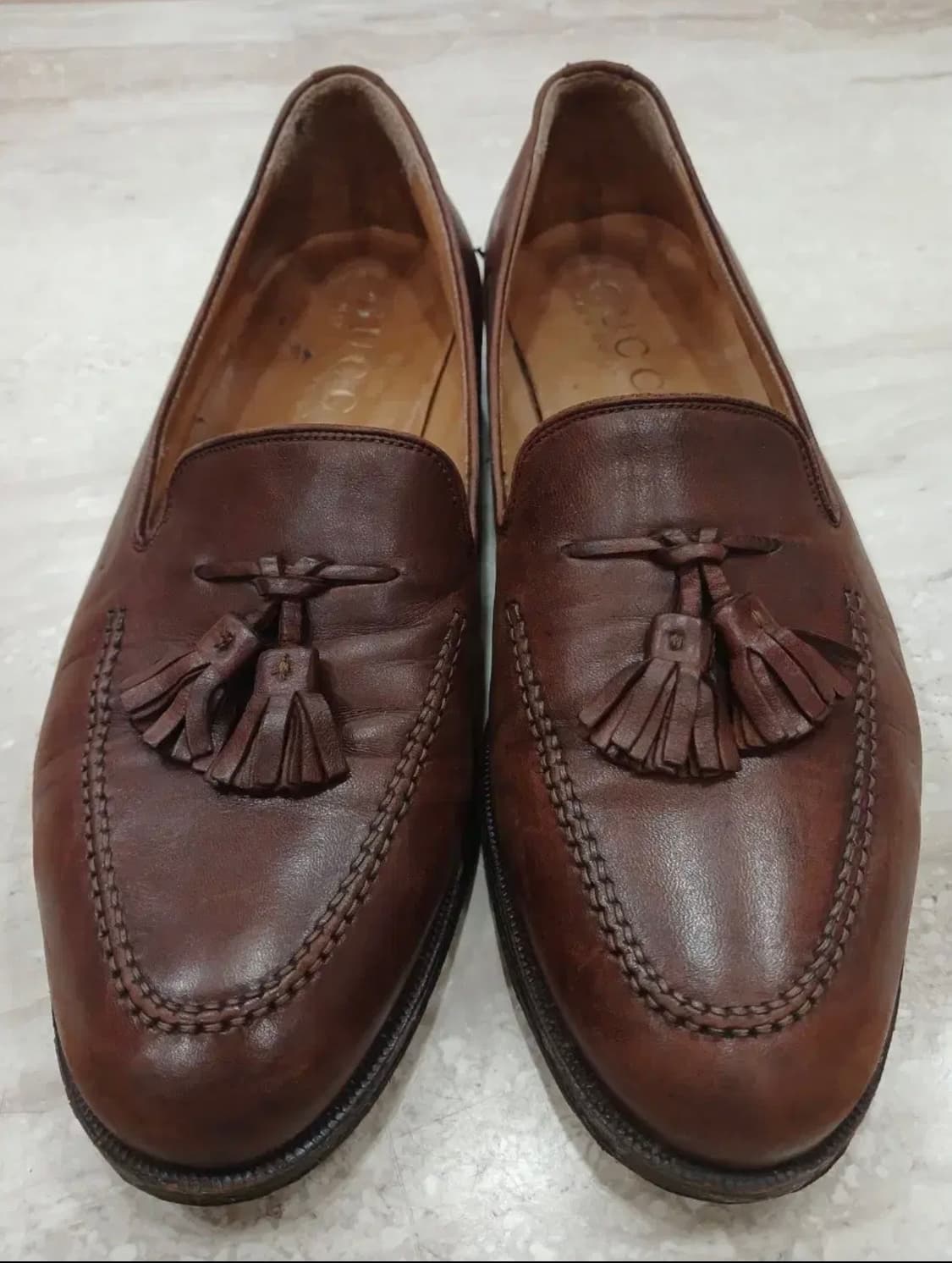 GUCCI BROWN TASSLE LOAFER 상품이미지1