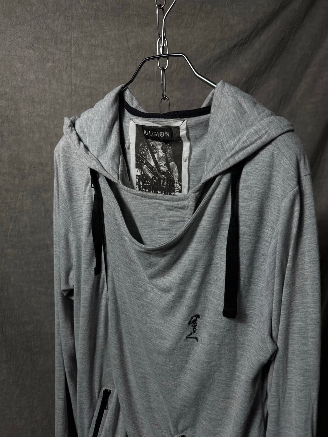 Religion Asymmetrical Hooded Zip-Up  상품이미지8