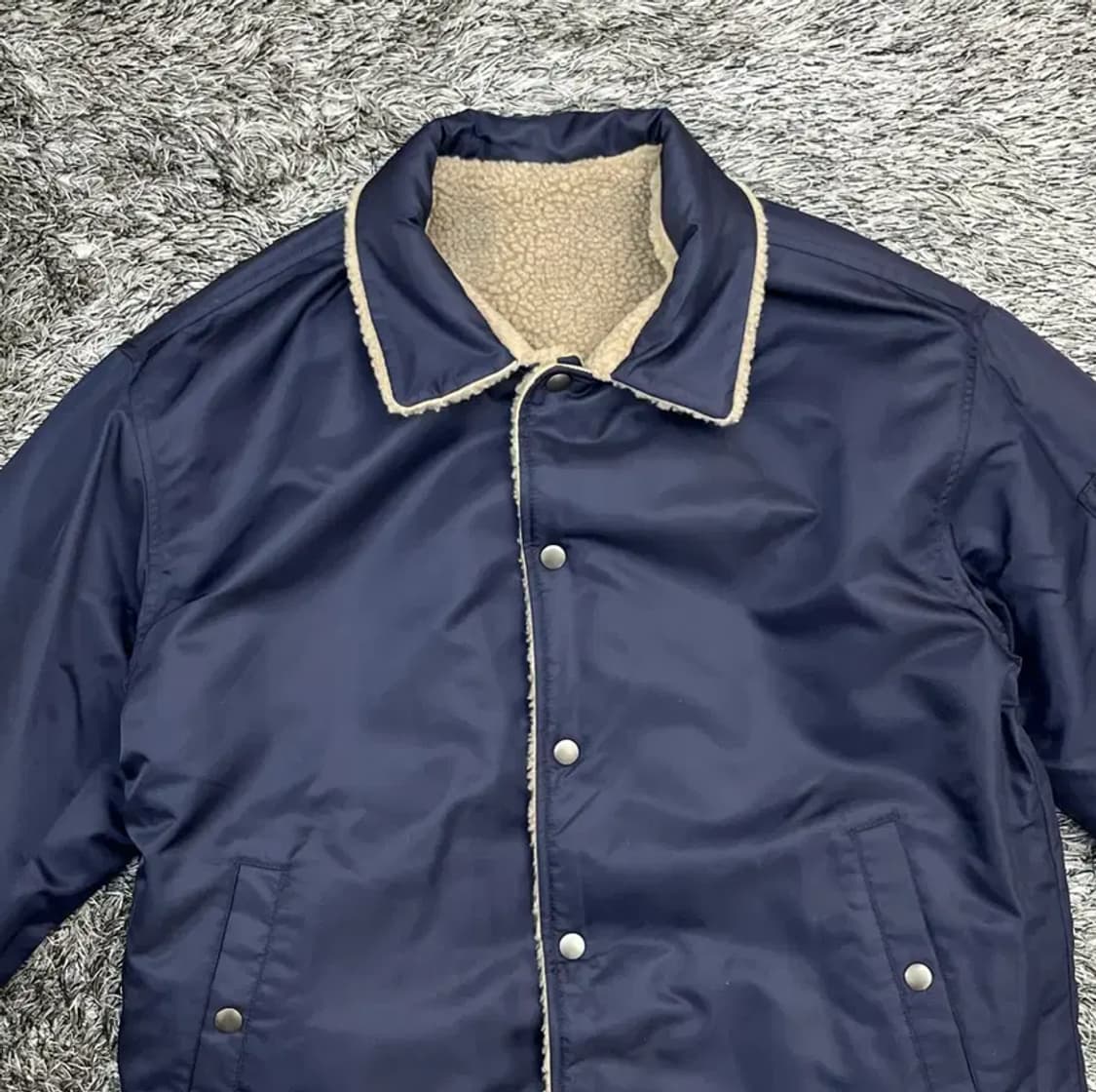 커버낫 리버시블 플리스 롱 코트 (L) 상품이미지5