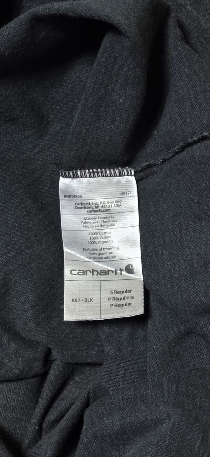 칼하트 포켓 오리지날핏 반팔티 S 상품이미지4