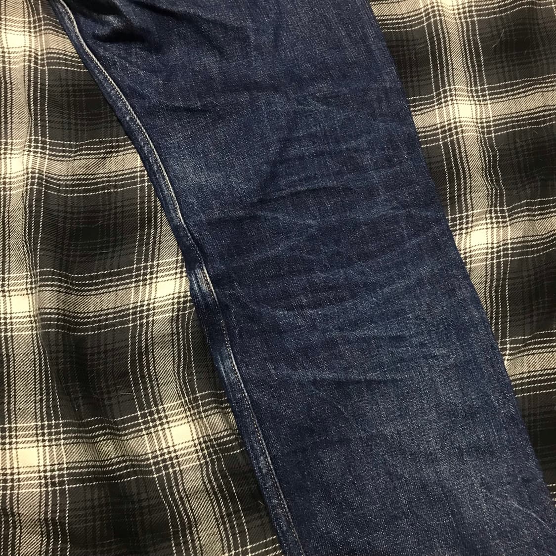 재팬 뷰티앤유스 유나이티드 에로우즈 버튼 플라이 페이딩 셀비지 데님 상품이미지7