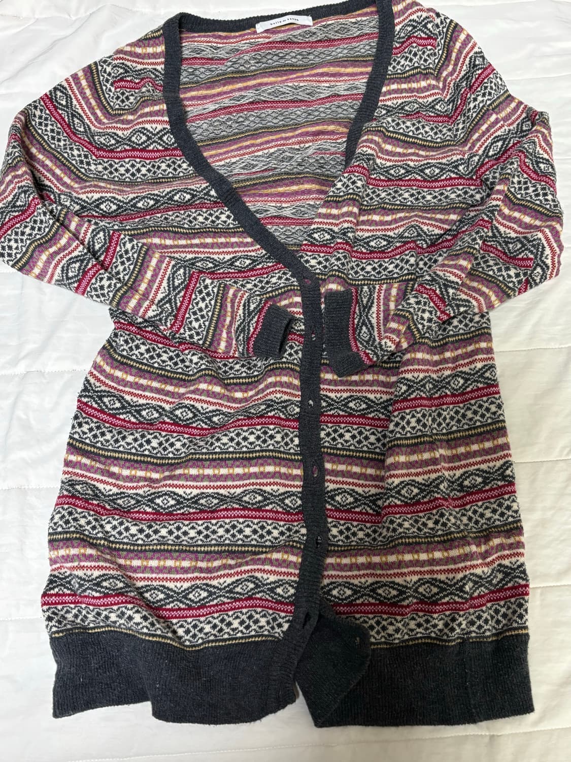 빈티지패턴 가디건 상품이미지1