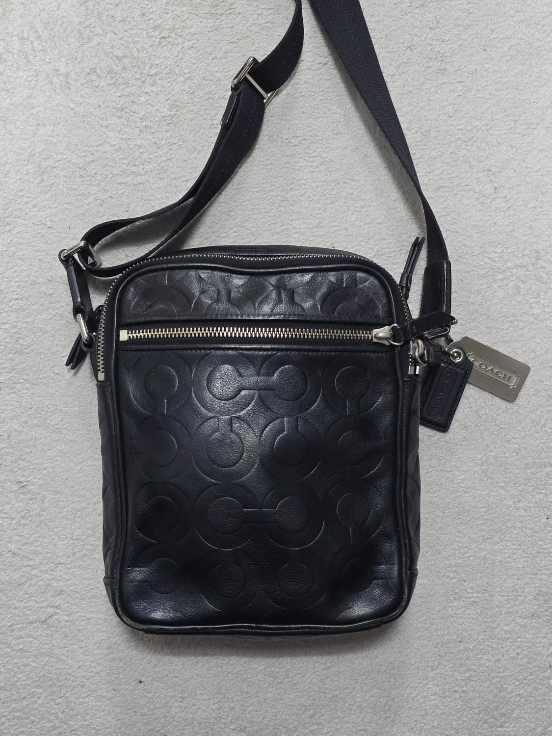 코치 COACH 옵아트 소가죽 메신저백 숄더백 크로스백 상품이미지1