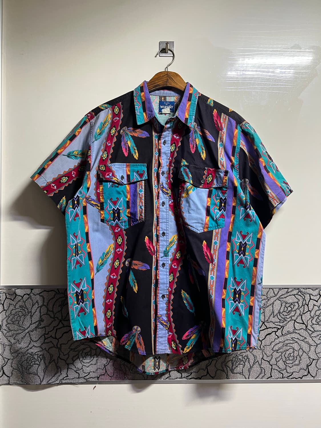 랭글러 Wrangler 웨스턴 반팔 셔츠 상품이미지1