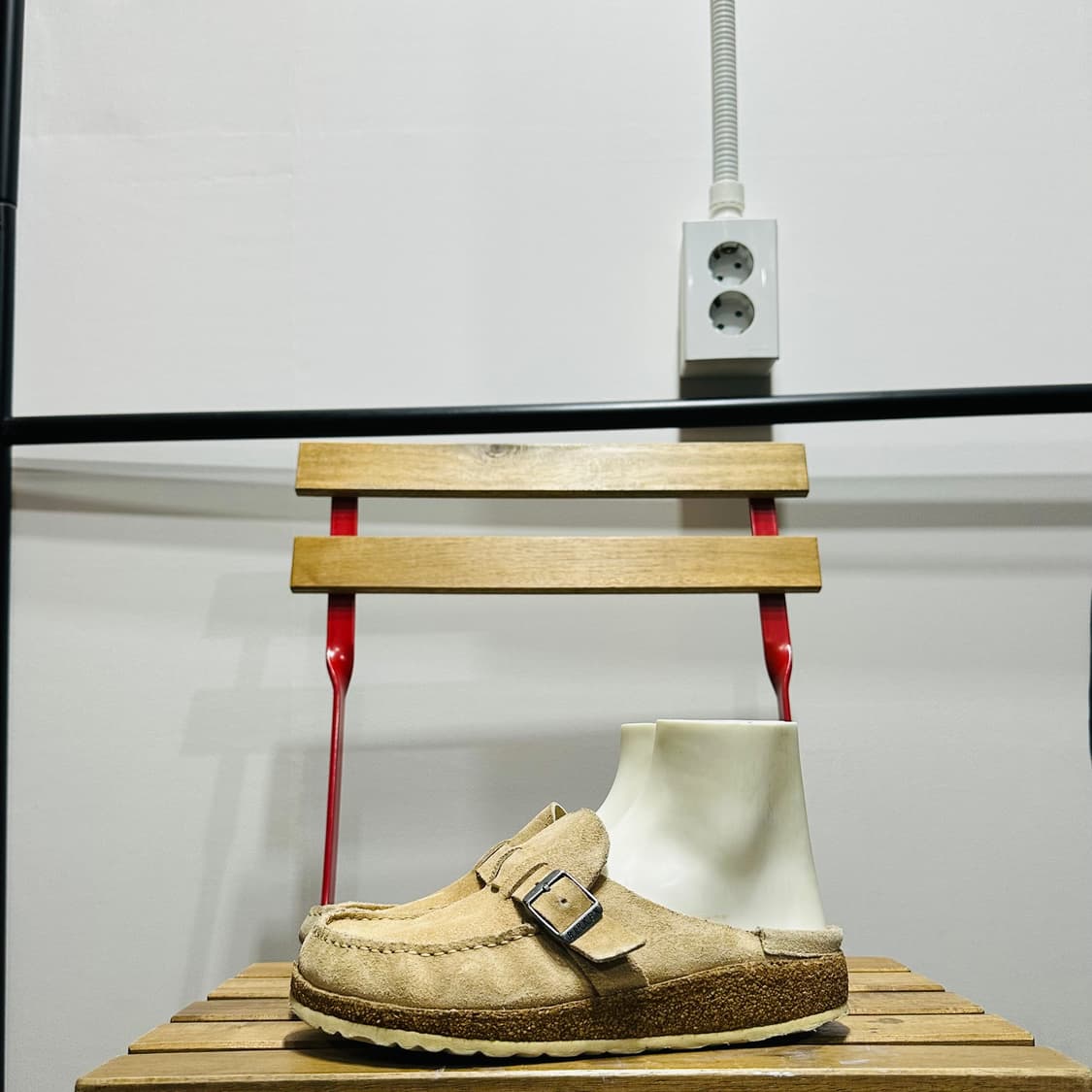 230) 버켄스탁 뮬 여성 여자 슬리퍼 버클리 스웨이드 벨트 상품이미지4