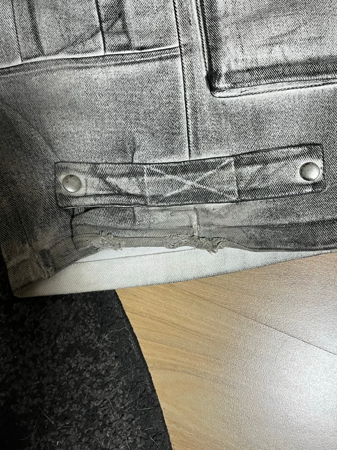 Project gr 페인티드 데님 카고 더티 화이트 3사이즈 상품이미지5