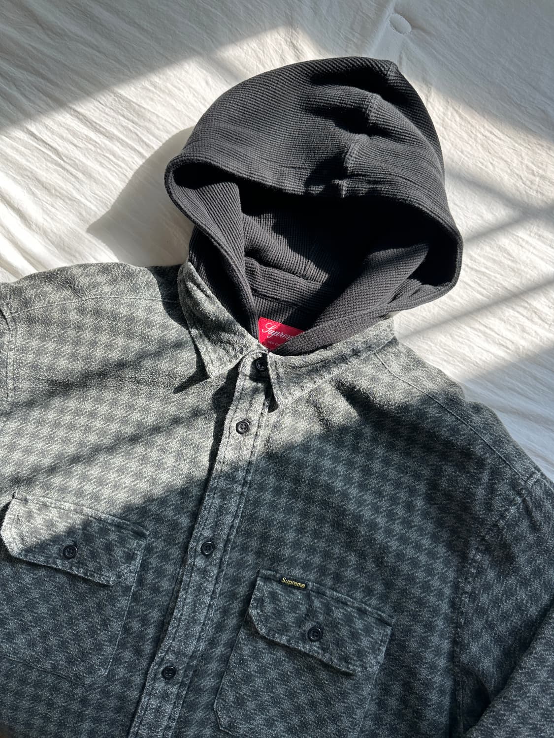 슈프림 하운드스투스 플란넬 후드 셔츠 상품이미지1