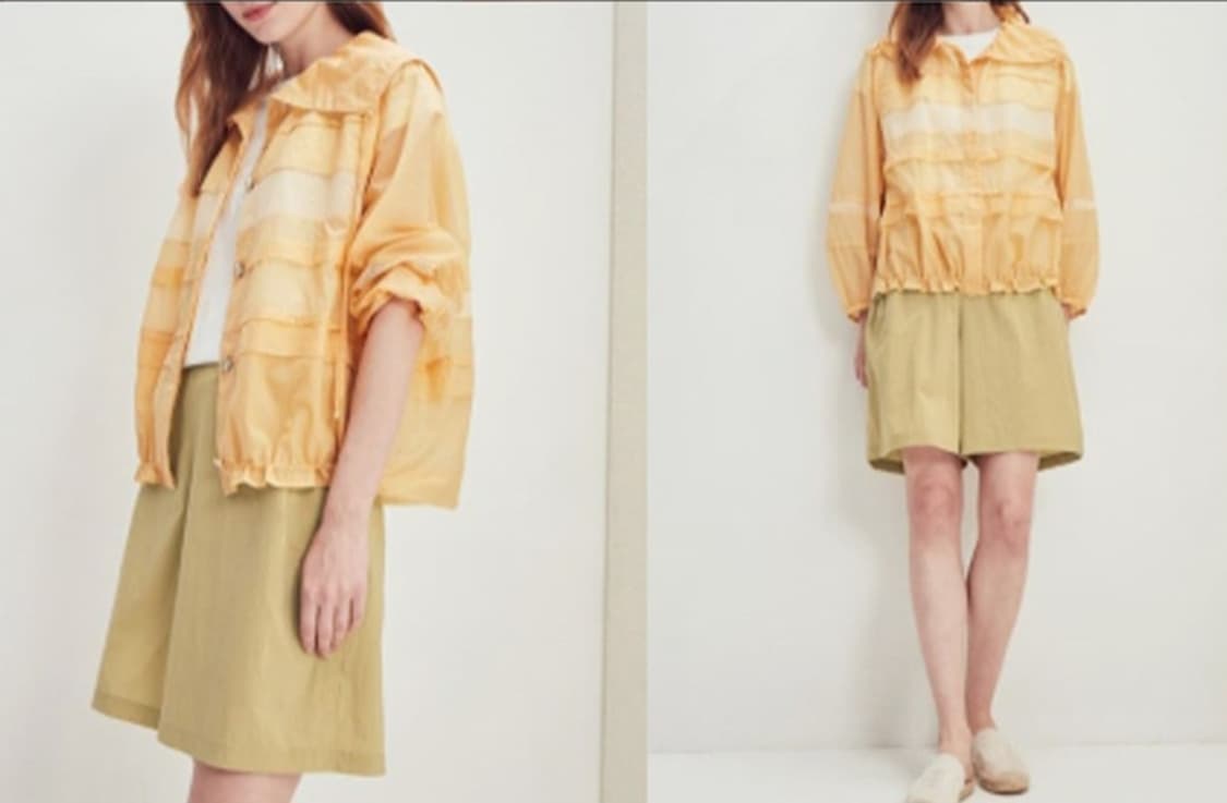 래트바이티 매쉬블록 세일러카라 점퍼 66사이즈 상품이미지3