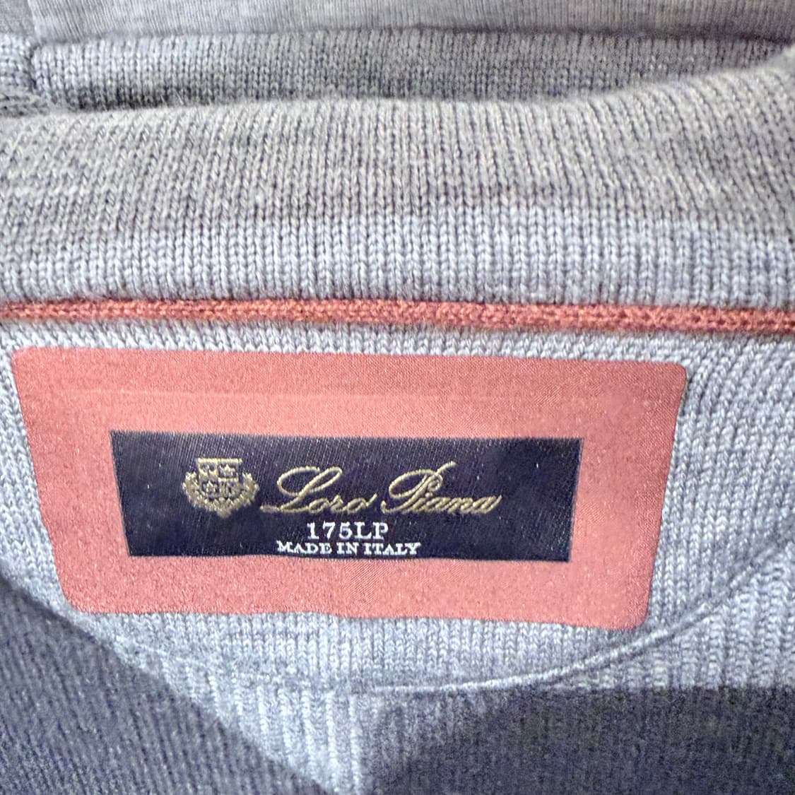 S / 로로피아나 175LP 그레이 코튼 후드티셔츠 상품이미지5