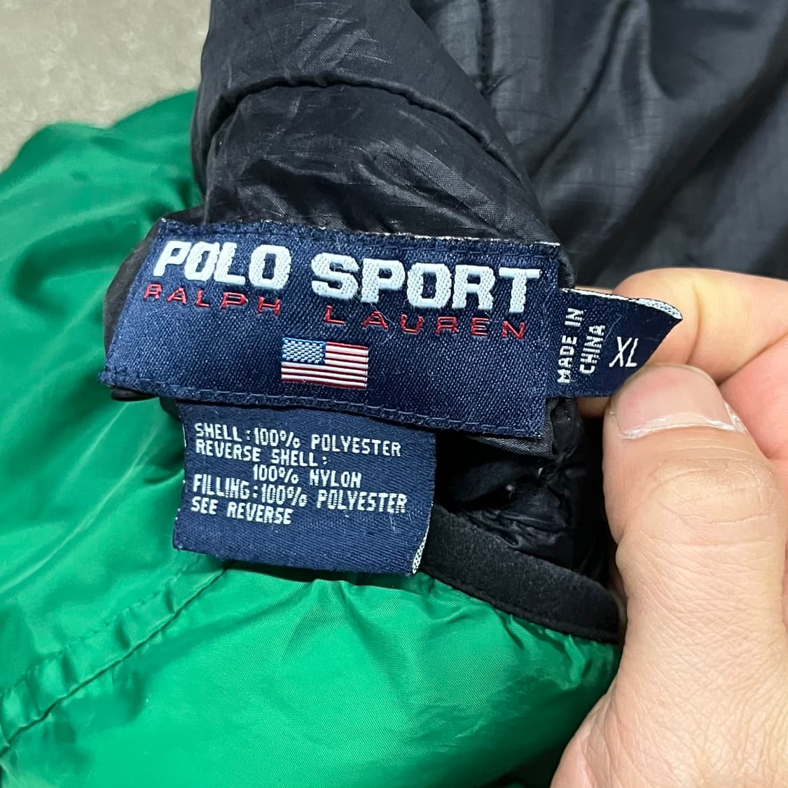 90s 폴로스포츠 리버시블 패딩 자켓 (110) 상품이미지8