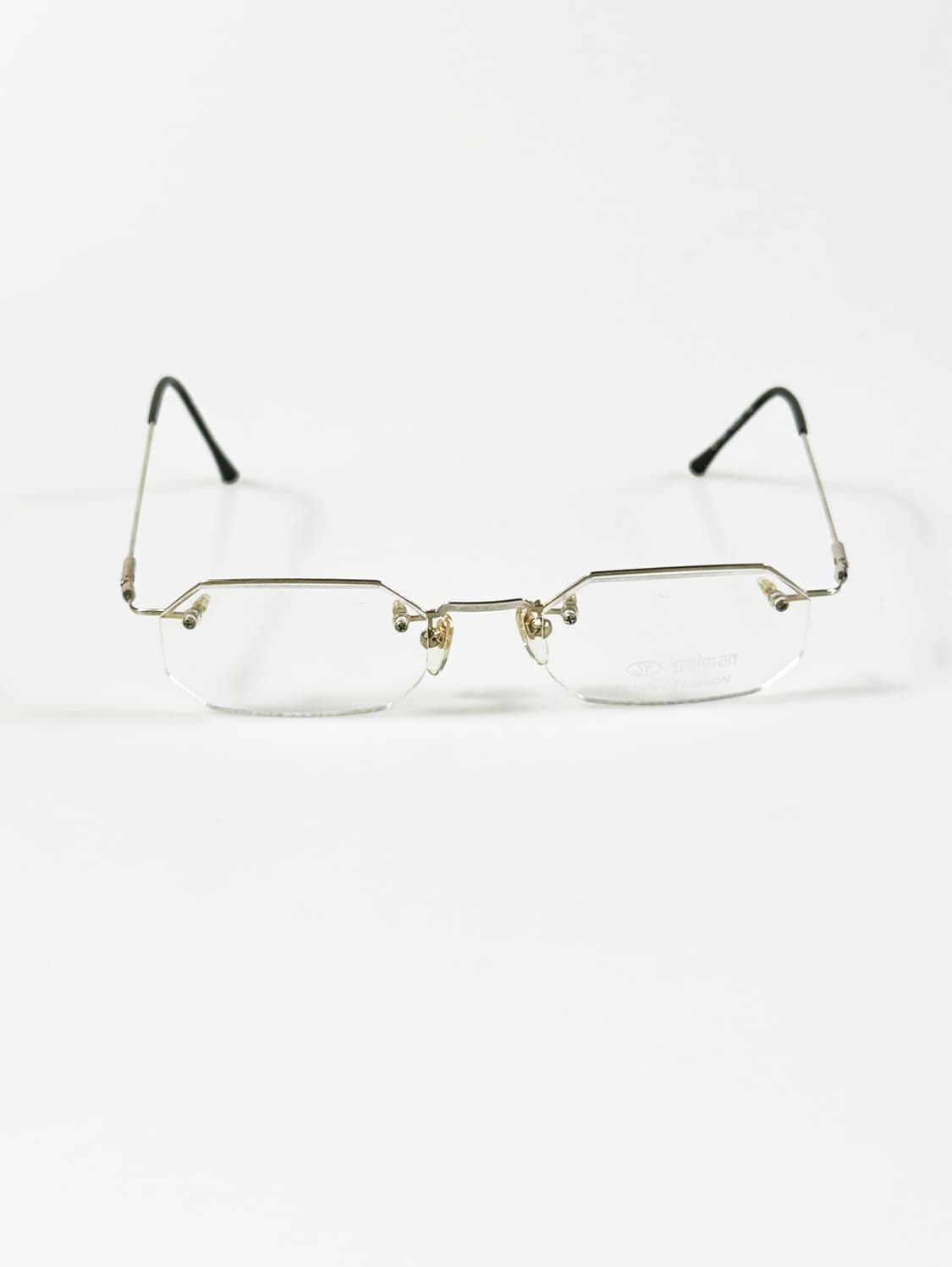 PALMAN 무테 스퀘어 실버 메탈 빈티지 안경 상품이미지1