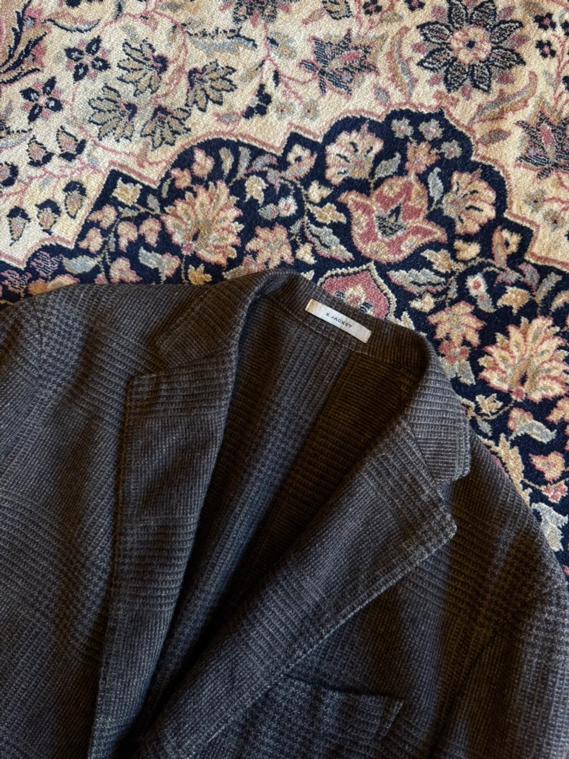 볼리올리 카멜 울 캐시미어 트위드 자켓 100 상품이미지2