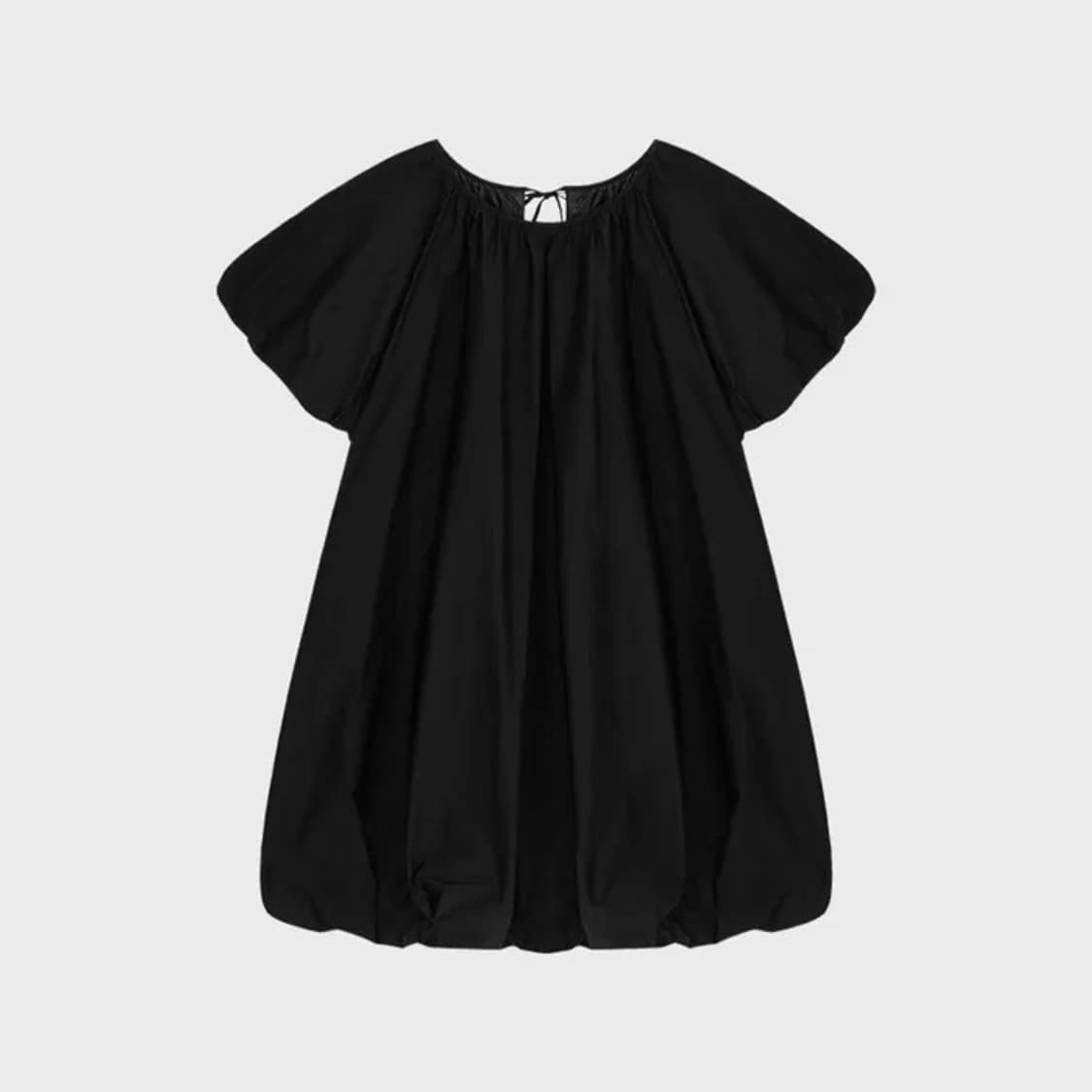 (cosmoss) VOLUME MINI DRESS (BLACK) 상품이미지1