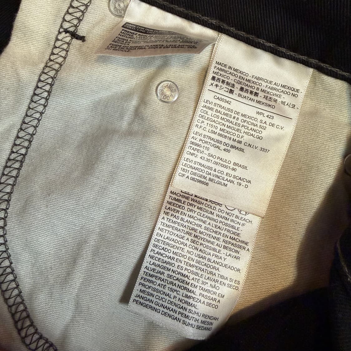 리바이스 517 스트레치 블랙 [ 34 ] 상품이미지7