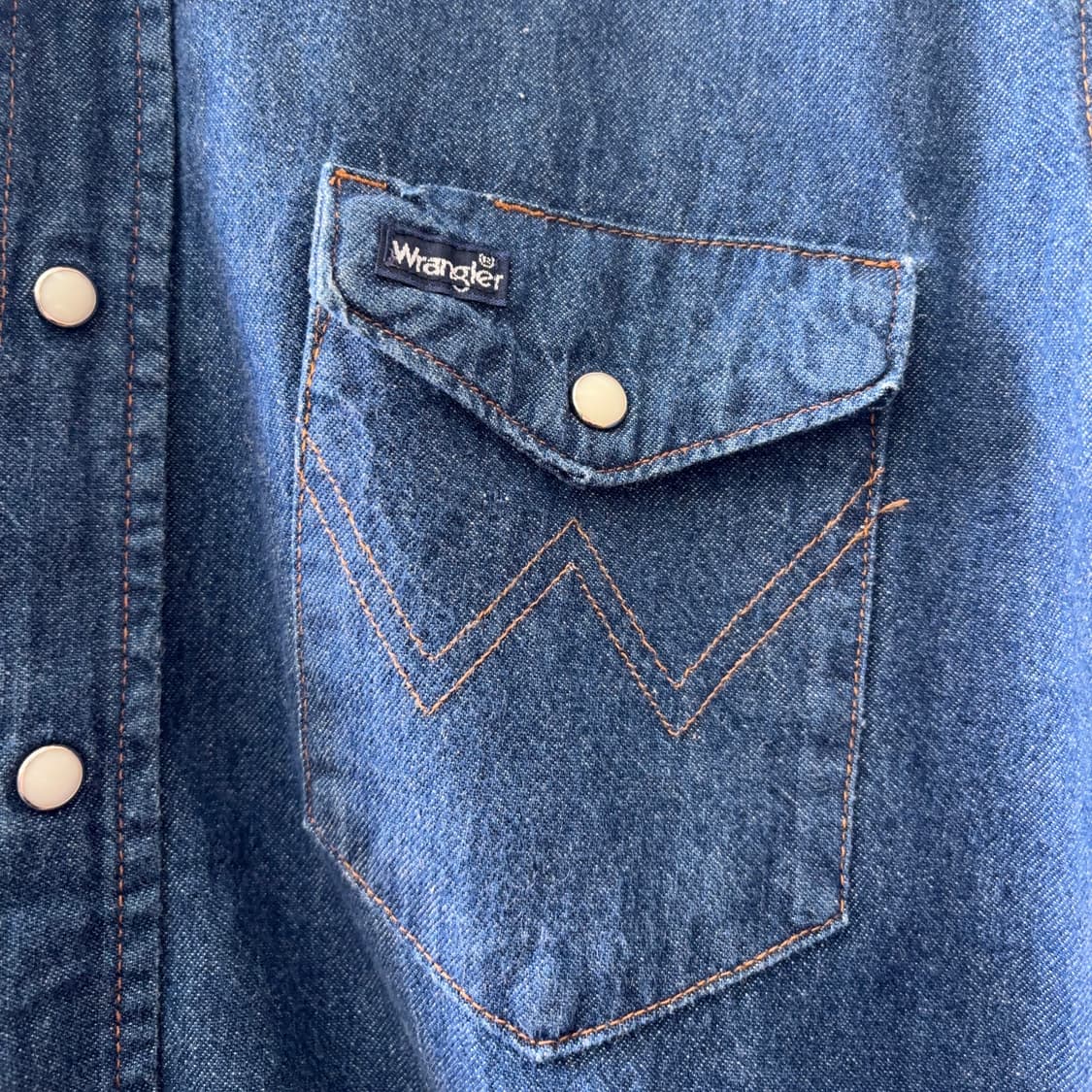 80~90s USA 랭글러 Wrangler 데님 웨스턴 셔츠 상품이미지5