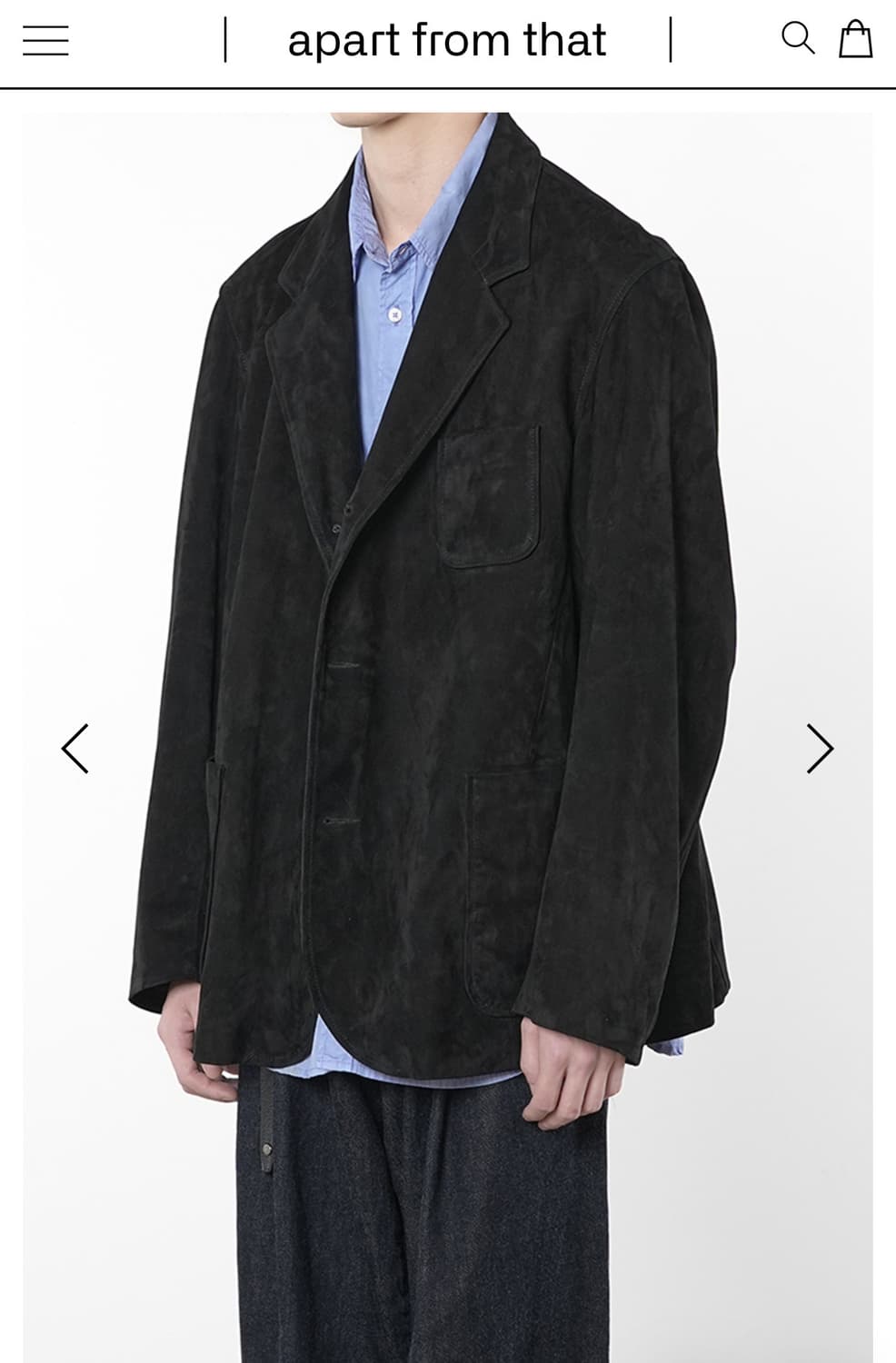 고트 스킨 레더 스포츠 자켓 M size 상품이미지2