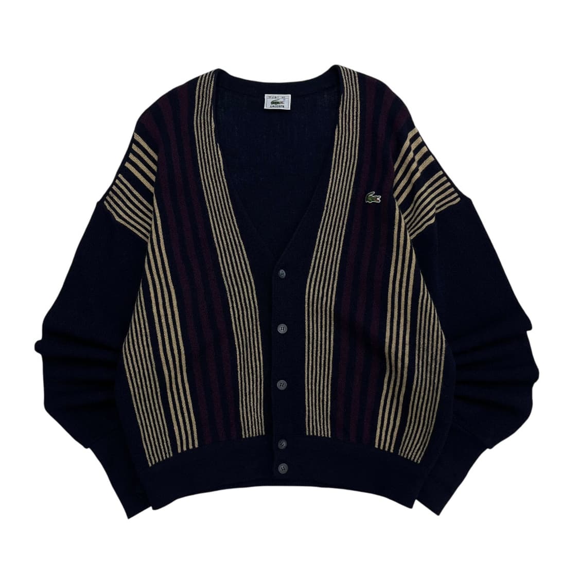 라코스테 패턴 네이비 가디건 105 상품이미지2