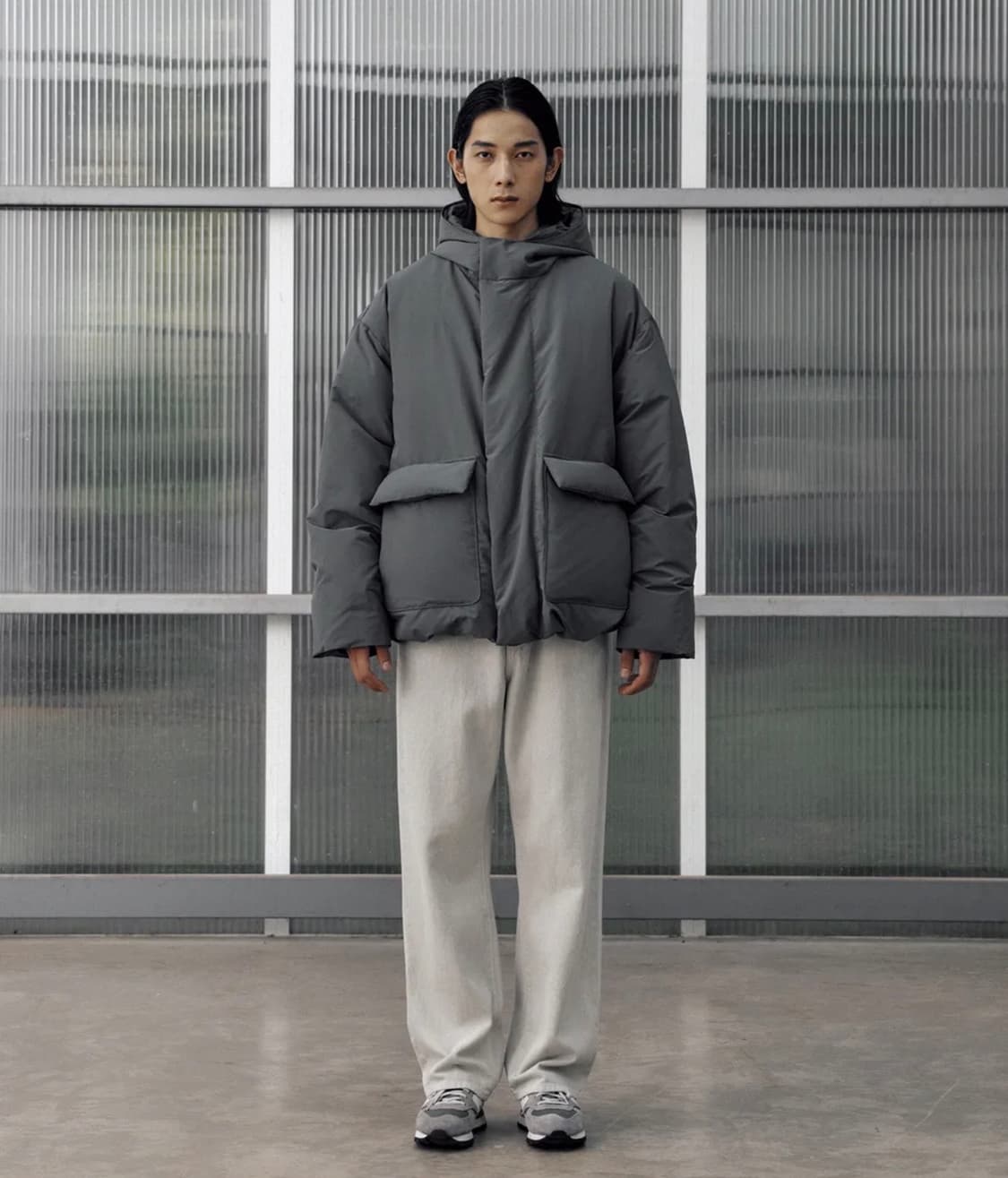 어나더오피스 2ND 구스다운 파카 패딩 (스틸 그레이) 상품이미지2