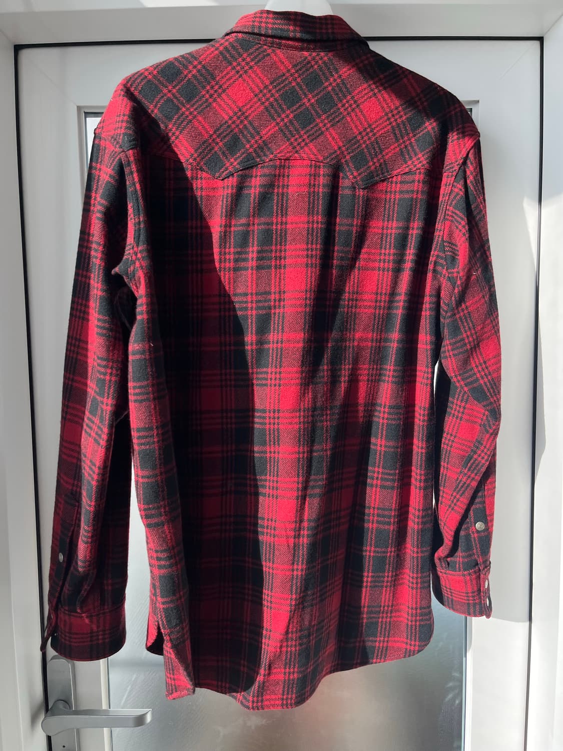 [The Letters] 레드 블랙 체크 셔츠 웨스턴셔츠 상품이미지3