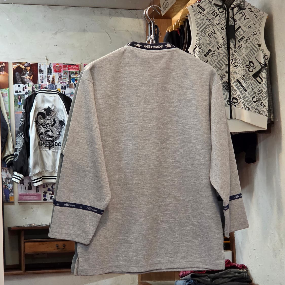 엘레쎄 그레이 반집업 7부 롱슬리브 상품이미지6