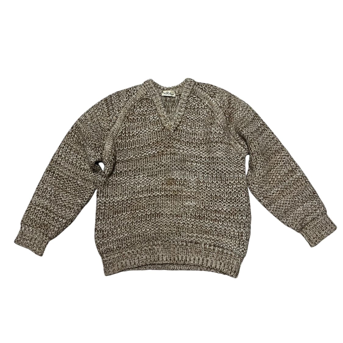 아이보리 브라운 니트 상품이미지2