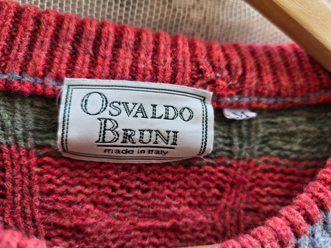 90s 오스발도 브루니 케이블 니트  (made in italy) 상품이미지4