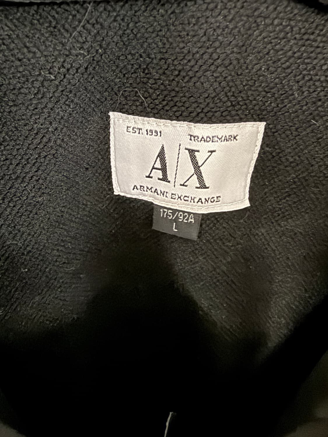 Armani Exchange 블랙 로브 코트 L 상품이미지5