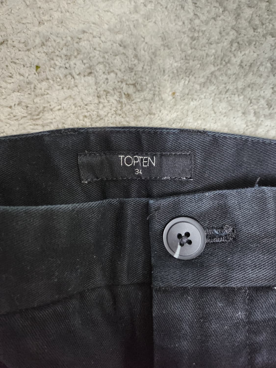 탑텐 겨울바지 치노팬츠 베이지 블랙 상품이미지7