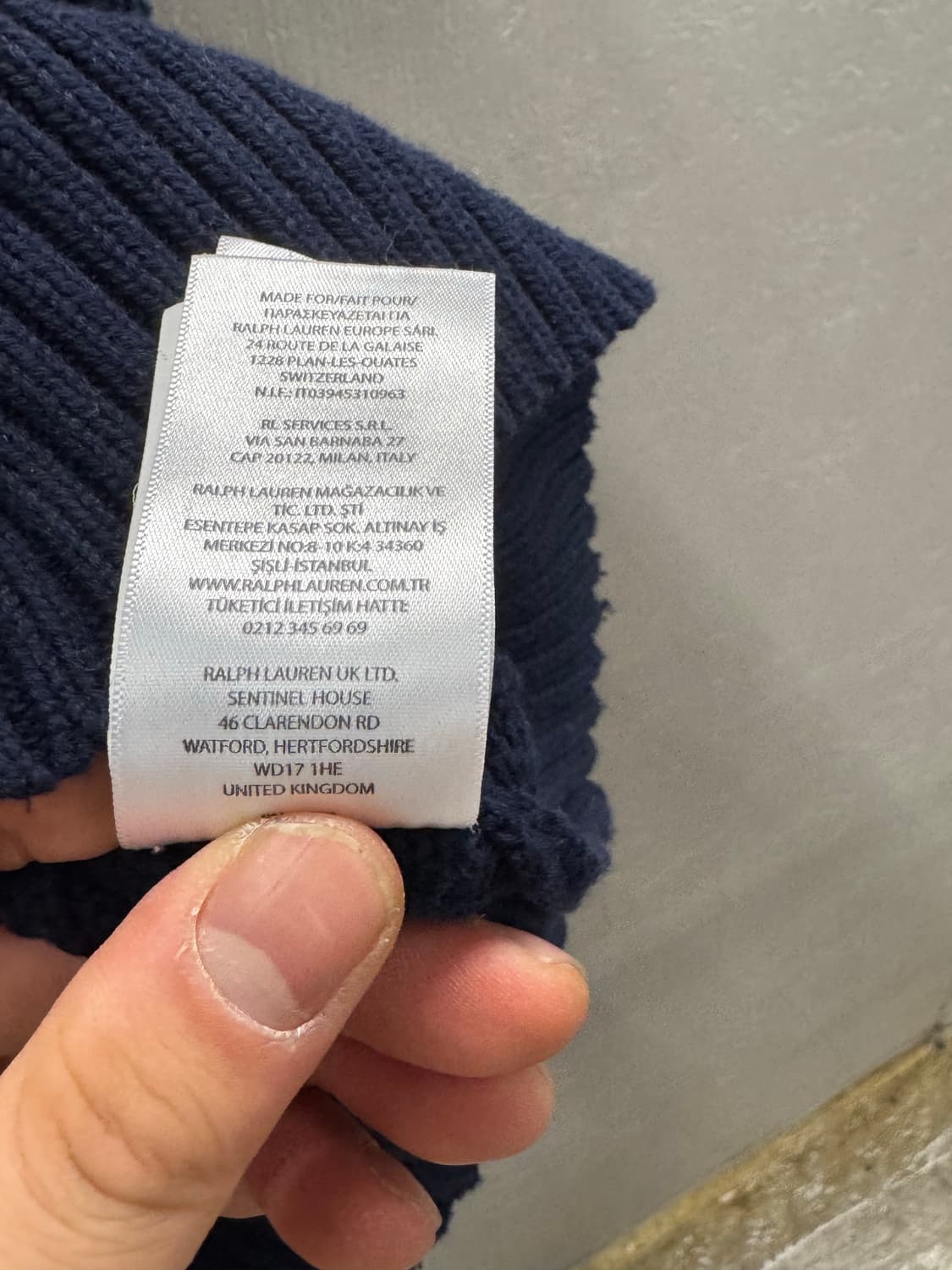 폴로 랄프로렌 네이비 케이블 반팔 니트 M 상품이미지8