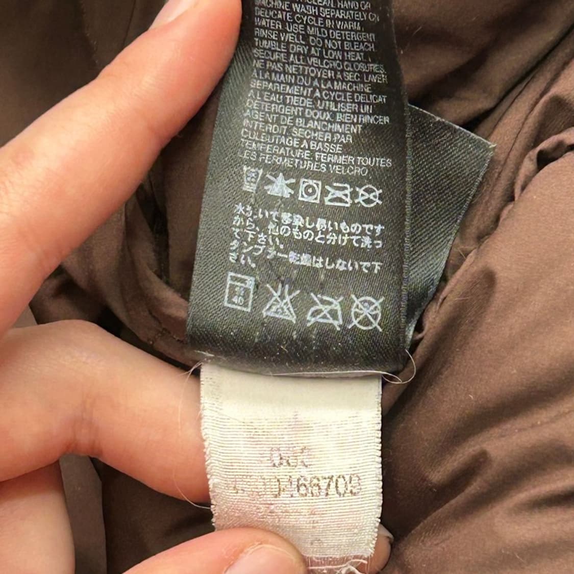 노스페이스 우먼즈 경량 롱패딩 브라운 XS 상품이미지9