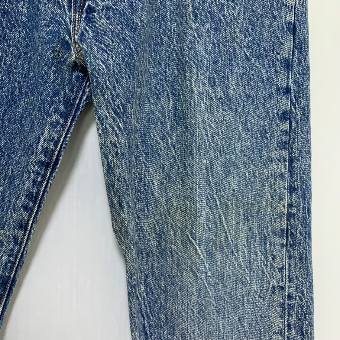 리바이스 빈티지 스톤워싱 데님 팬츠 돌청 청바지 중청 34인치 상품이미지4