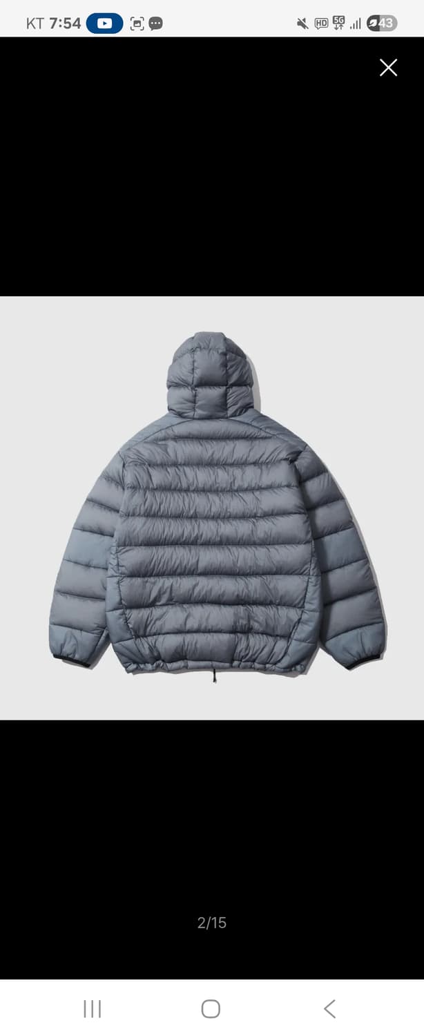 모이프 경량패딩 블루 상품이미지4