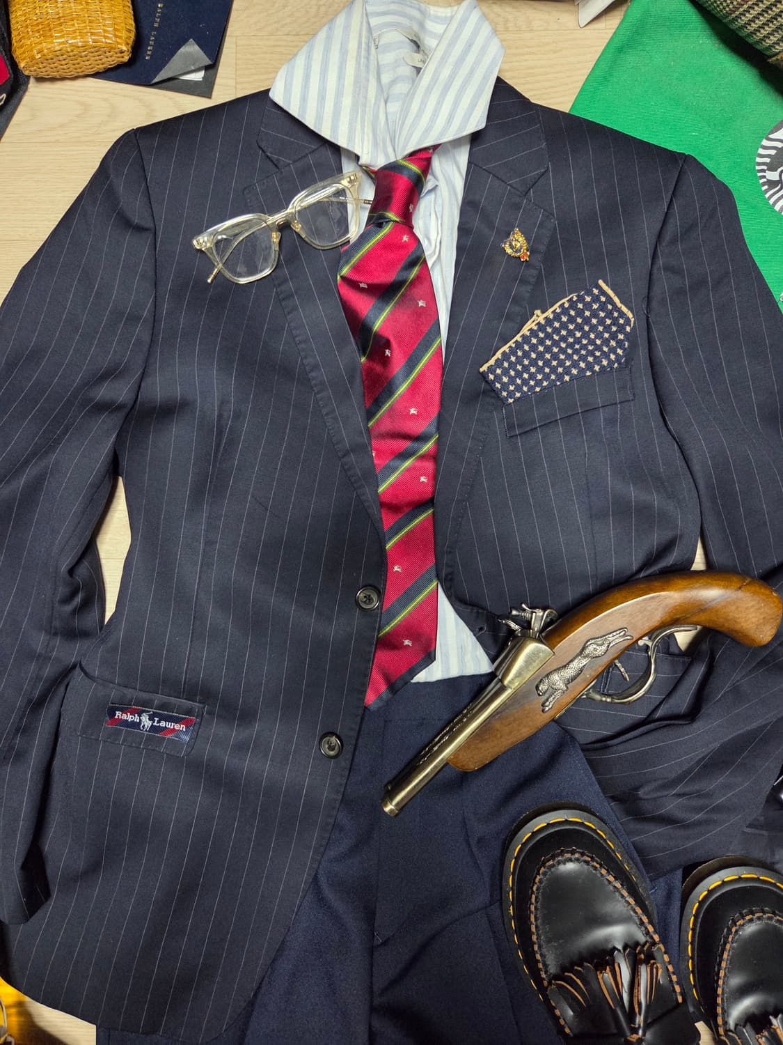 POLO RALPH LAUREN 수트 자켓 블레이저 네이비 상품이미지1