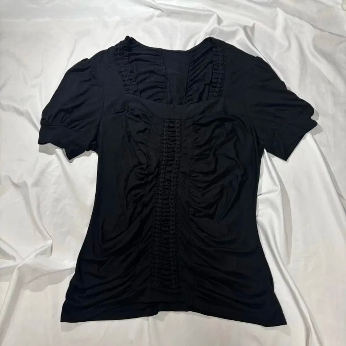 로걀탑2장일괄프릴블라우스블랙고딕반팔공겜여주고스로리히메갸루펑크리즈리사로리타 상품이미지2