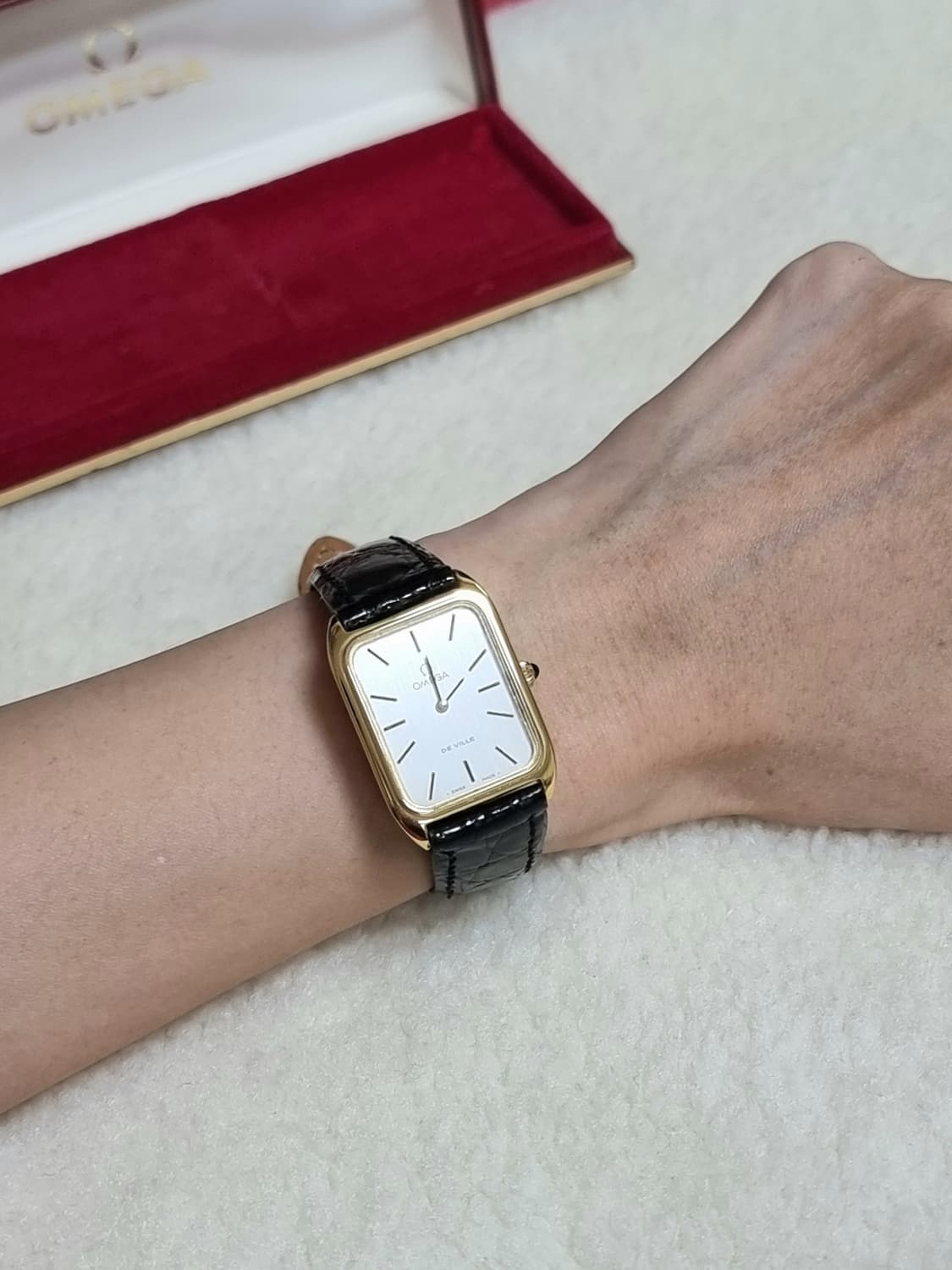 오메가 드빌 실버 다이얼 핸드와인딩 남여공용 시계 상품이미지7