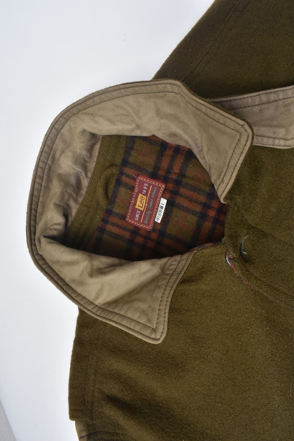 90S LEE 울 레더코튼 항공점퍼 봄퍼 자캣 반티지 L N0726 상품이미지6