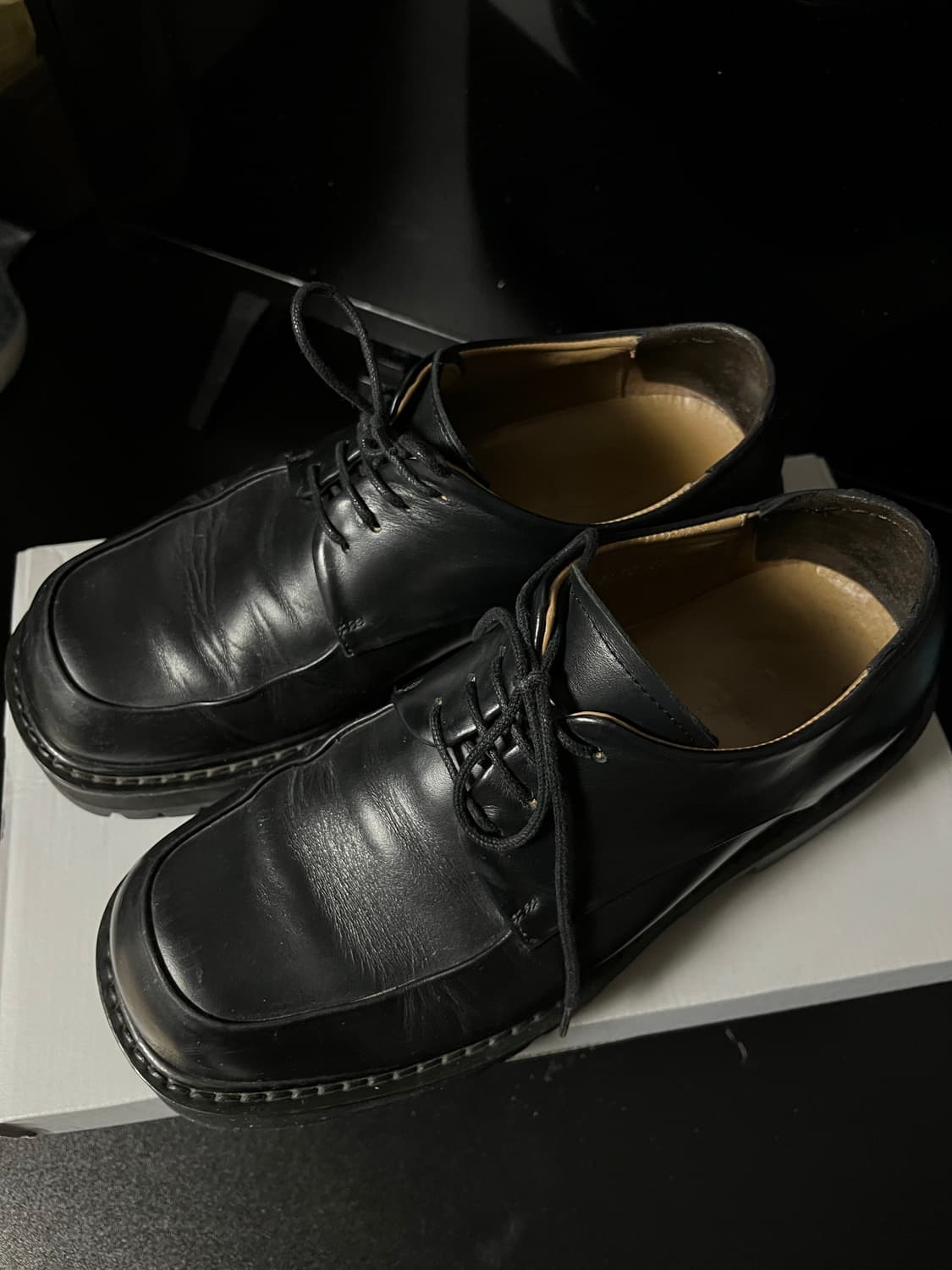 로스트가든 폴리 더비슈즈 블랙 상품이미지2