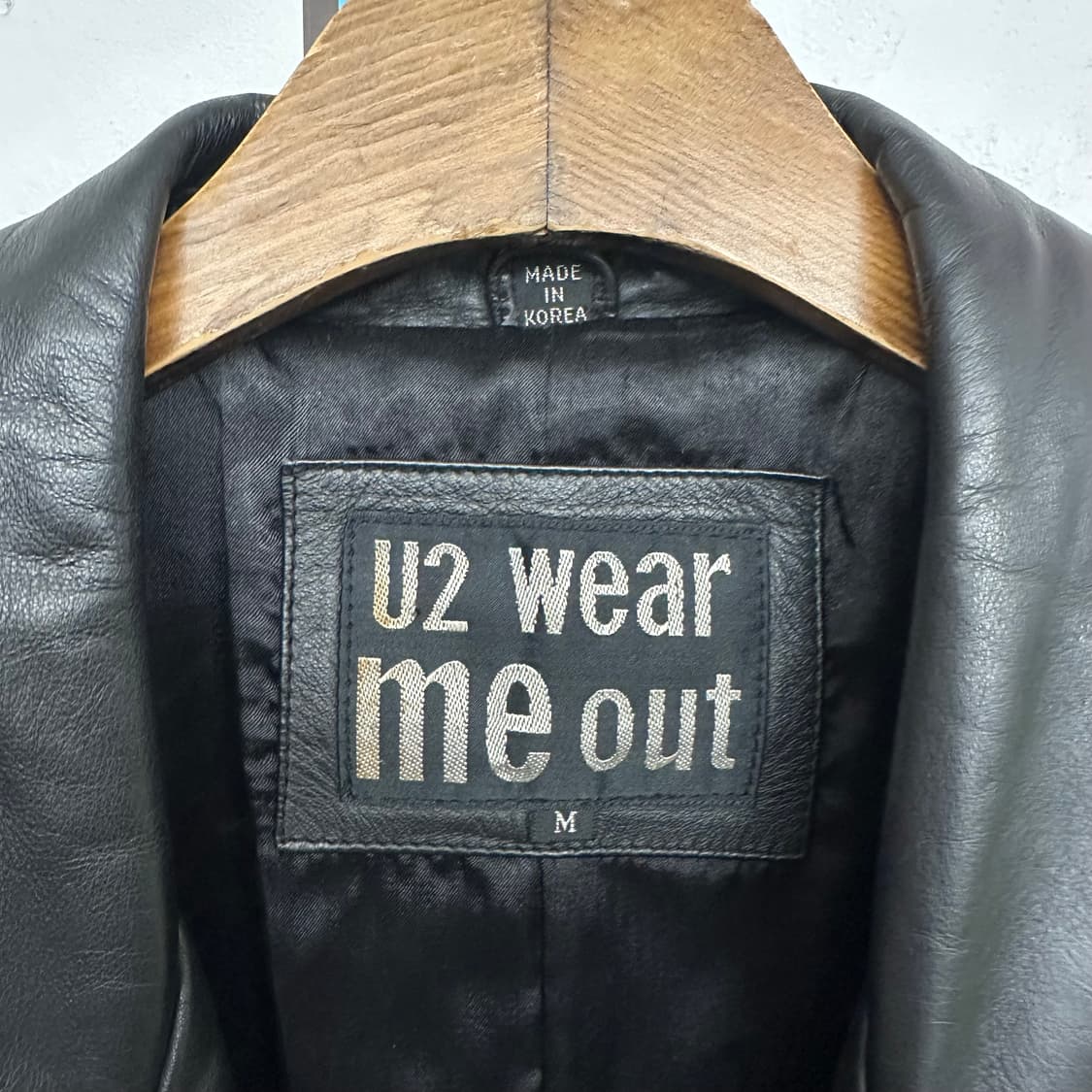 빈티지 카우레더 트렌치 코트 상품이미지4