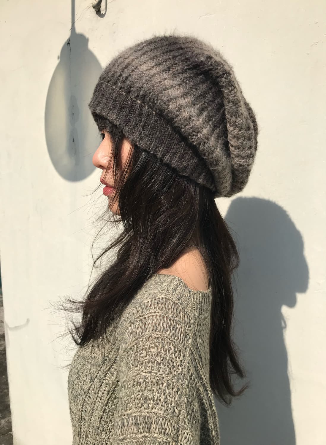 그라데이션 니트 비니 상품이미지3