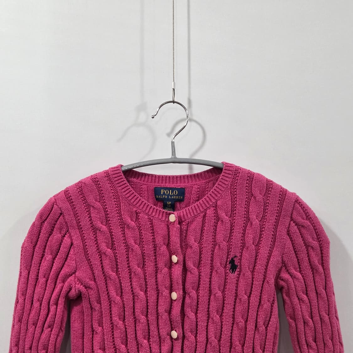 폴로랄프로렌 걸즈 케이블 니트 프릴 가디건 S/7 상품이미지2